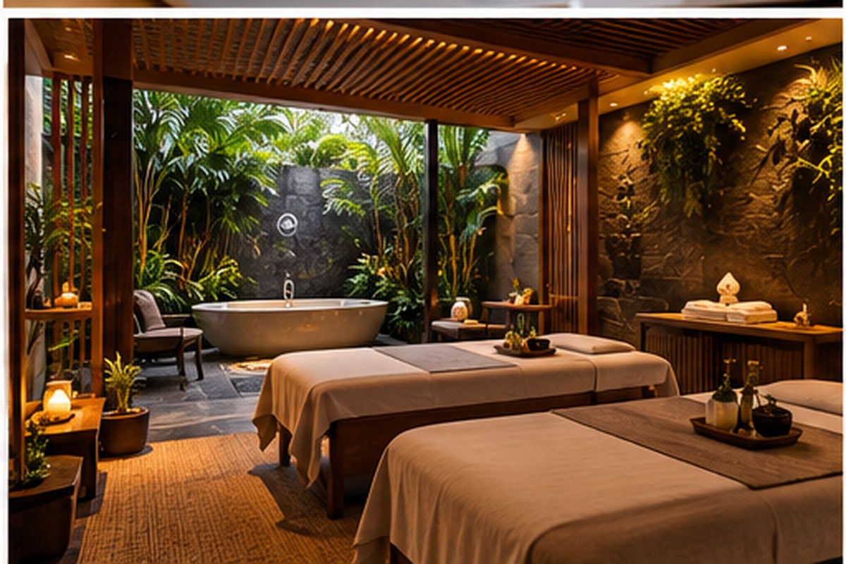 Không gian spa trong khách sạn resort