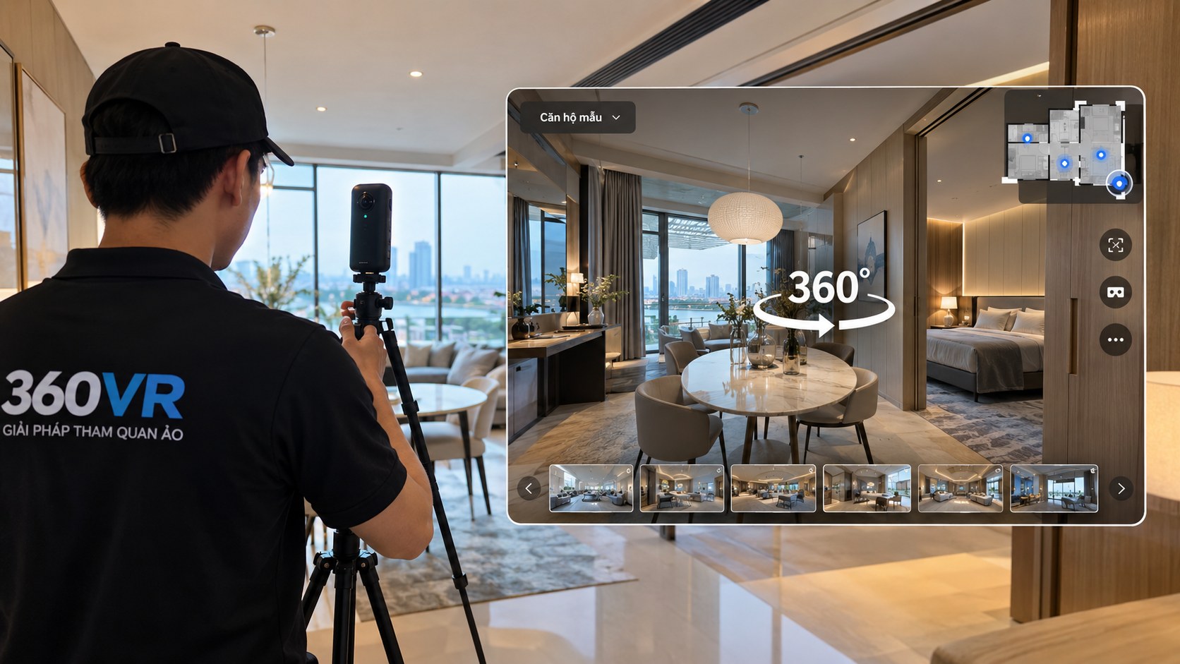 VR360 là gì - Công nghệ trải nghiệm không gian 360 độ tương tác trên website và di động