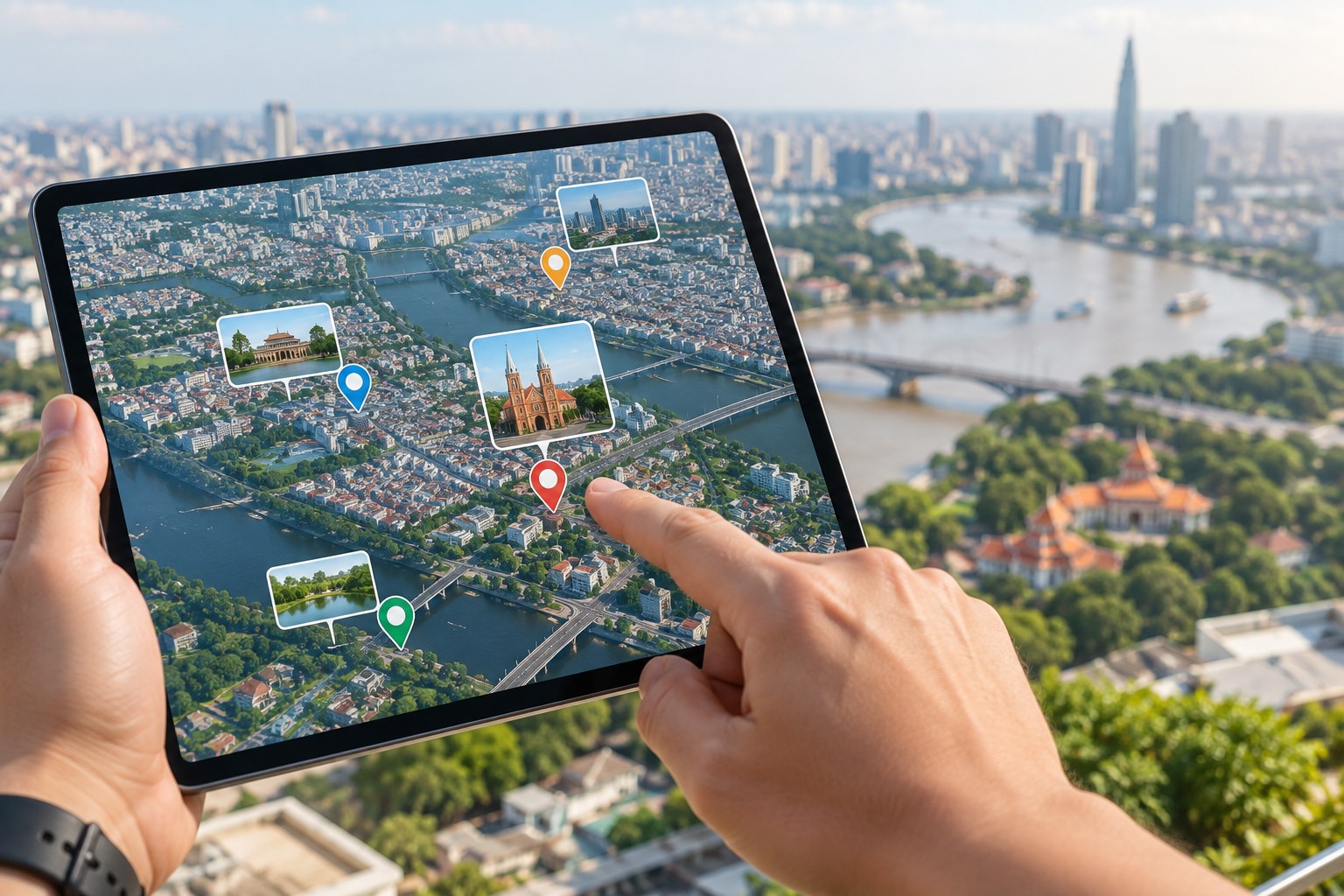 Ảnh Flycam 360 khu đô thị thể hiện rõ nét mặt bằng quy hoạch và không gian xanh cảnh quan