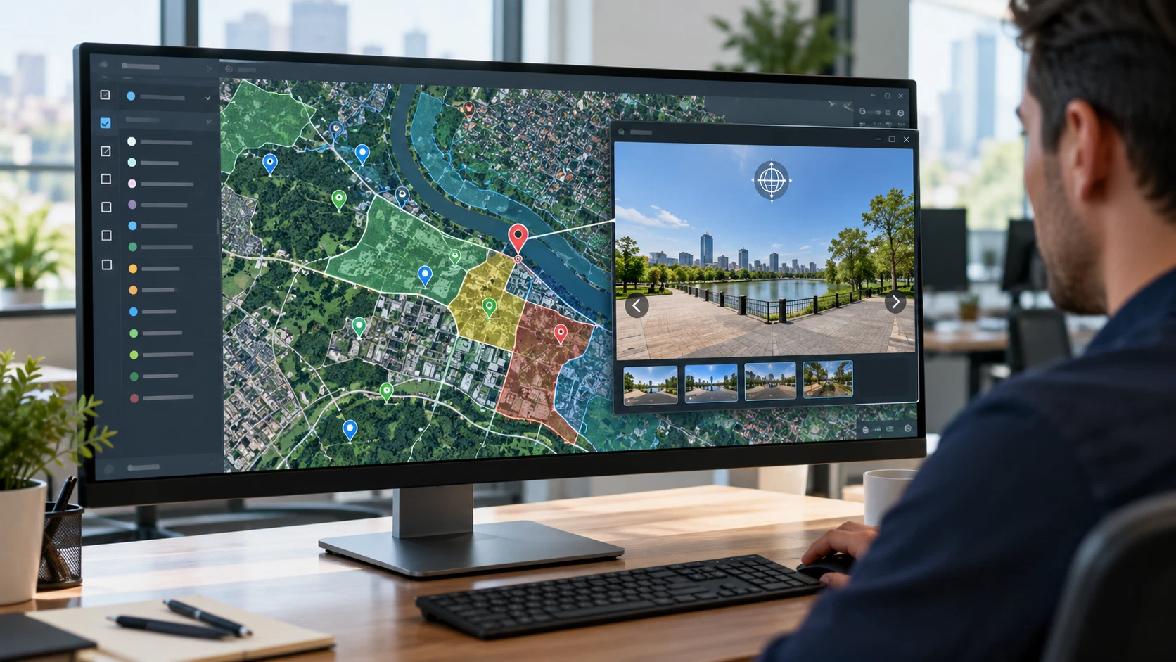 Mô hình kết nối dữ liệu tọa độ GIS với trải nghiệm thực tế ảo không gian 360 độ