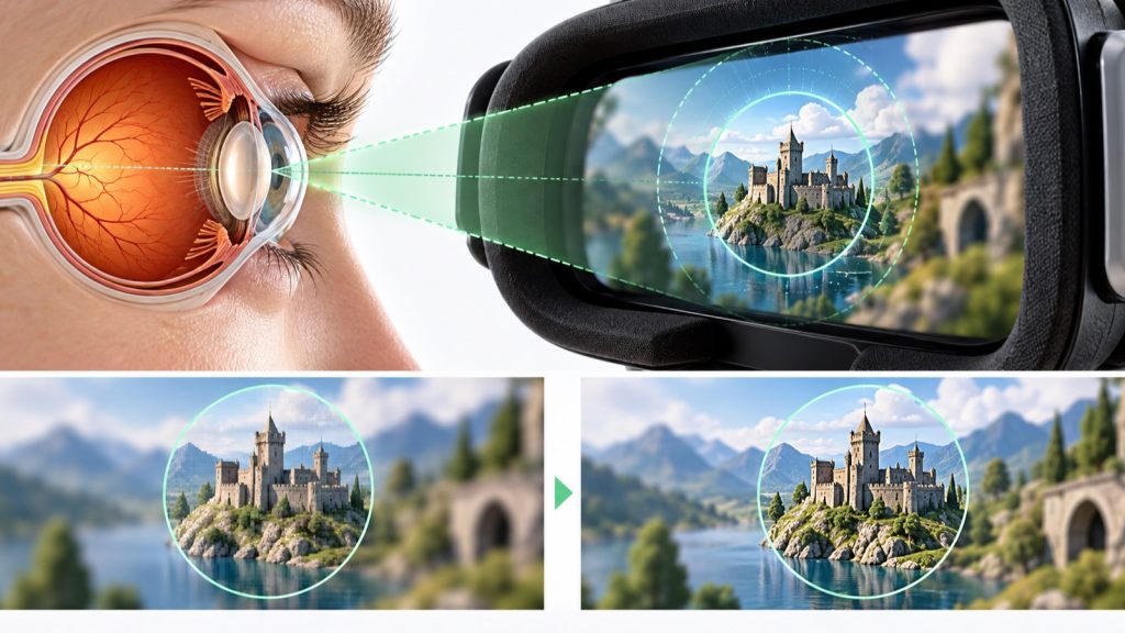 Foveated Rendering và AI Upscaling: Bí quyết đồ họa VR mượt