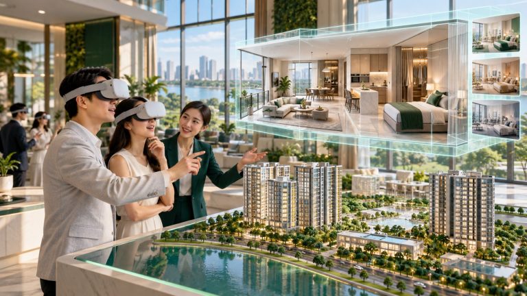 Nhà mẫu ảo VR là gì? Cách bất động sản bán hàng bằng thực tế ảo và AI