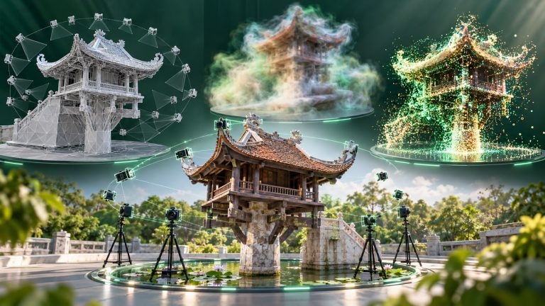 NeRF, Photogrammetry và Gaussian Splatting: Chọn công nghệ nào để số hóa 3D?