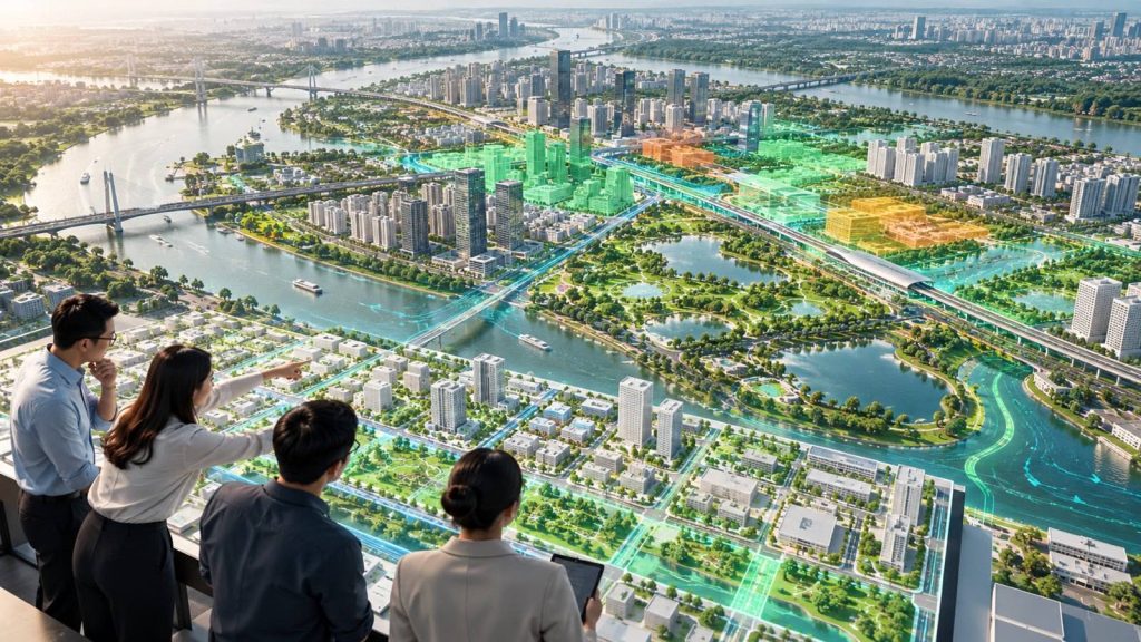 Quy hoạch đô thị 3D: Thành phố thông minh và bản sao số