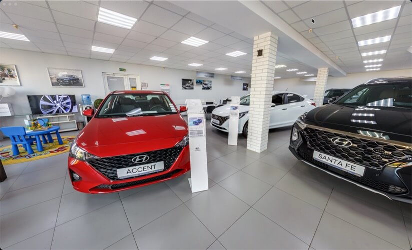 Showroom và quán cafe 360°