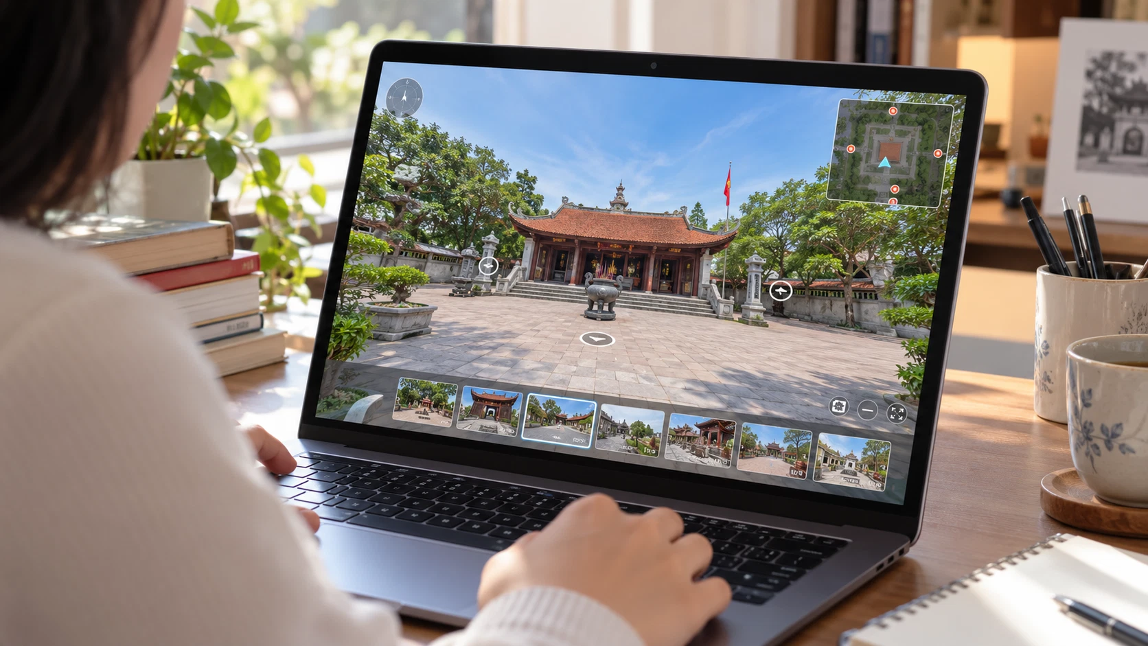 Không gian thực tế ảo 360 độ bên trong khu di tích căn cứ cách mạng hào hùng